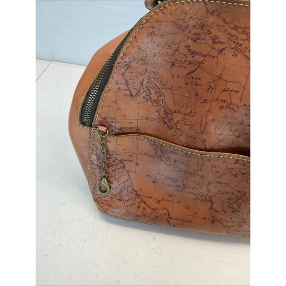 Patricia Nash Montioni Convertible small Backpack Map Print - Picture 5 of 16